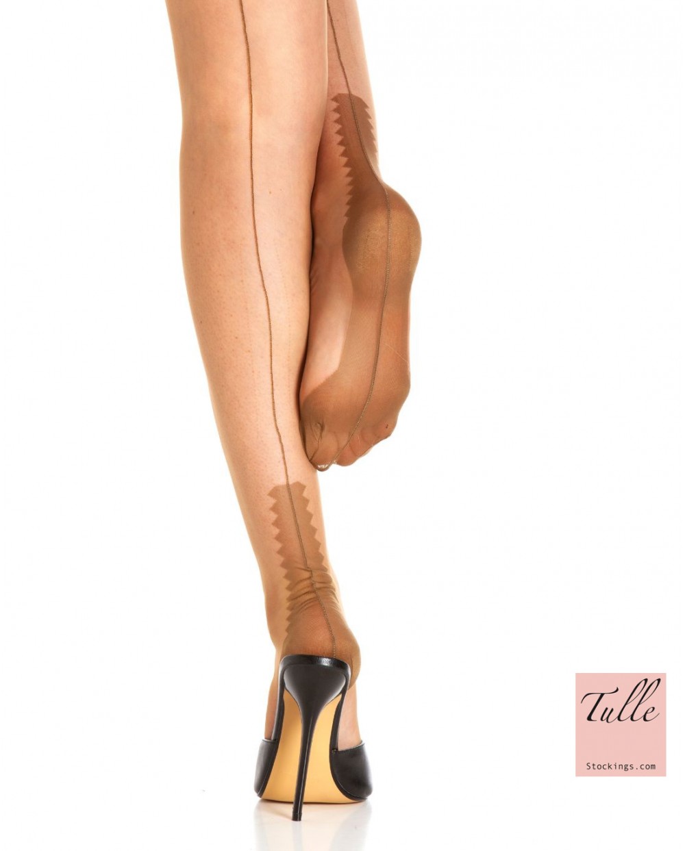 Pończochy nylonowe FF Vintage Orlean Tulle stockings