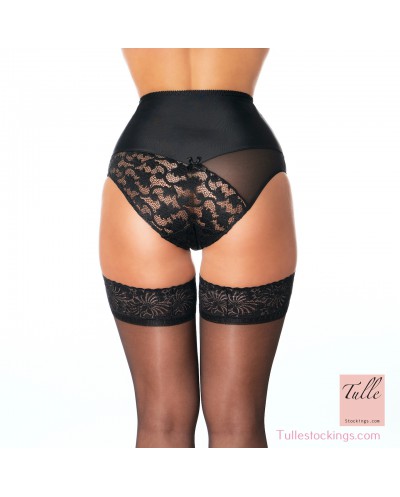 High Waist Knickers Tulle black