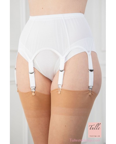 Wedding  SET 1xFF Stockings, 1x Panties, 1x Suspender Belt 6 strap