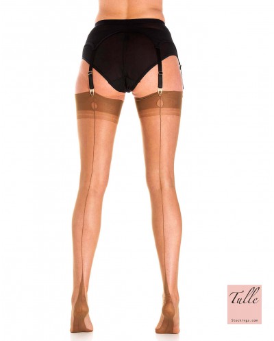 Pończochy nylonowe FF Tulle stockings Eiffel Tower Heel